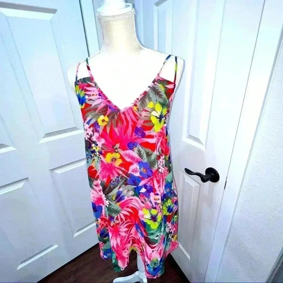 Buddy Love Tropical Sundress double spaghetti strap, lightweight, lined - Picture 2 of 6
